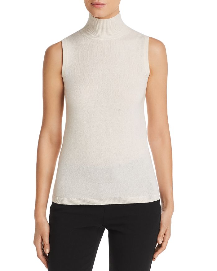C By Bloomingdale's Sleeveless Cashmere Sweater - 100% Exclusive In Ivory