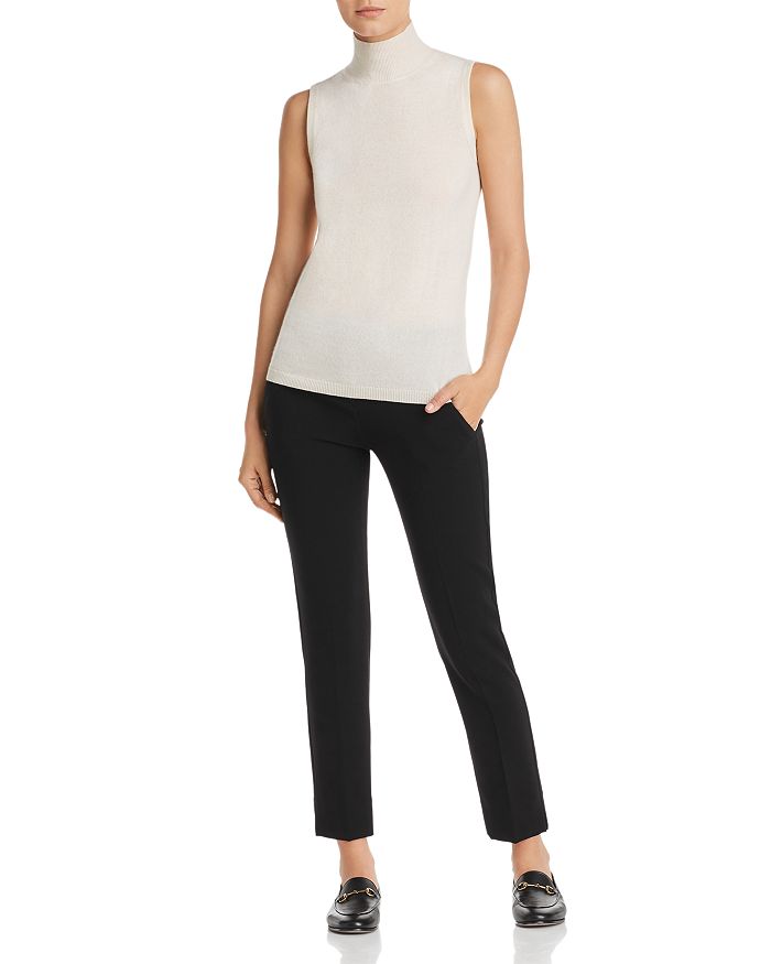 Shop C By Bloomingdale's Sleeveless Cashmere Sweater - 100% Exclusive In Ivory