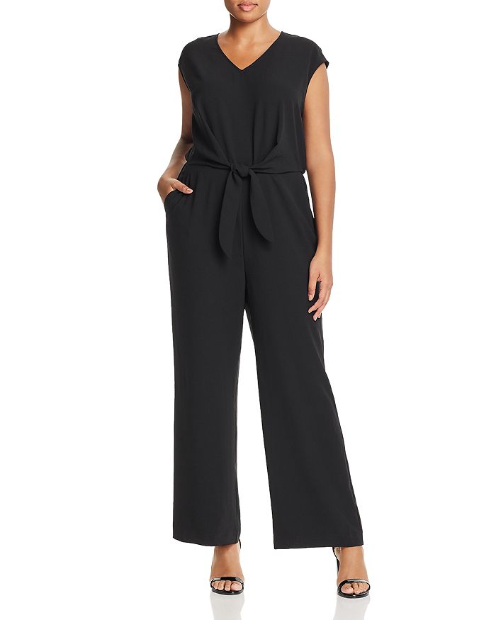 VINCE CAMUTO Plus Tie Waist Jumpsuit Bloomingdale s