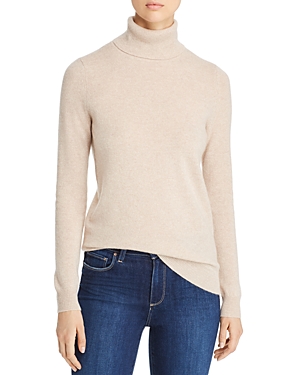 C By Bloomingdale's Cashmere Turtleneck Sweater - 100% Exclusive In Heather Oatmeal