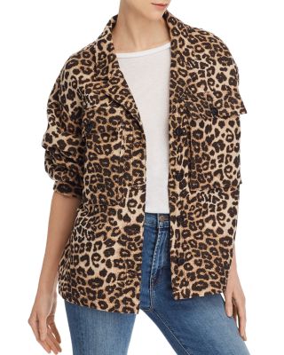 Anine bing leopard jacket hotsell