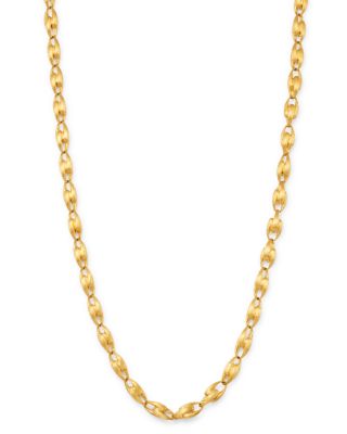 18K Yellow Gold Lucia Small Chain Link Necklace, 17.75"