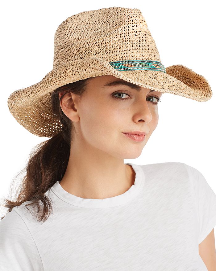 Ale By Alessandra Renegade Raffia Western Hat In Natural