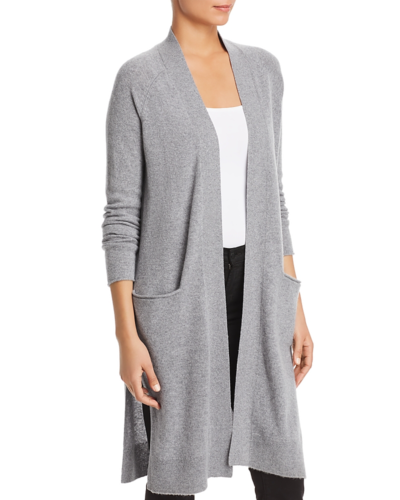 C By Bloomingdale's Cashmere Duster Cardigan - Exclusive In Gray