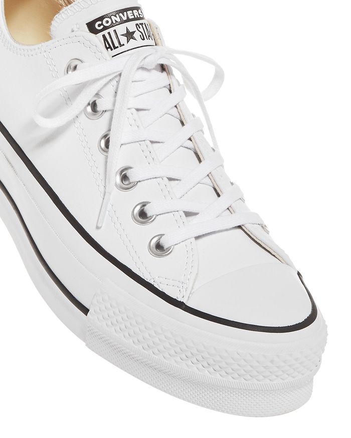 chuck taylor all star lift clean leather platform trainers