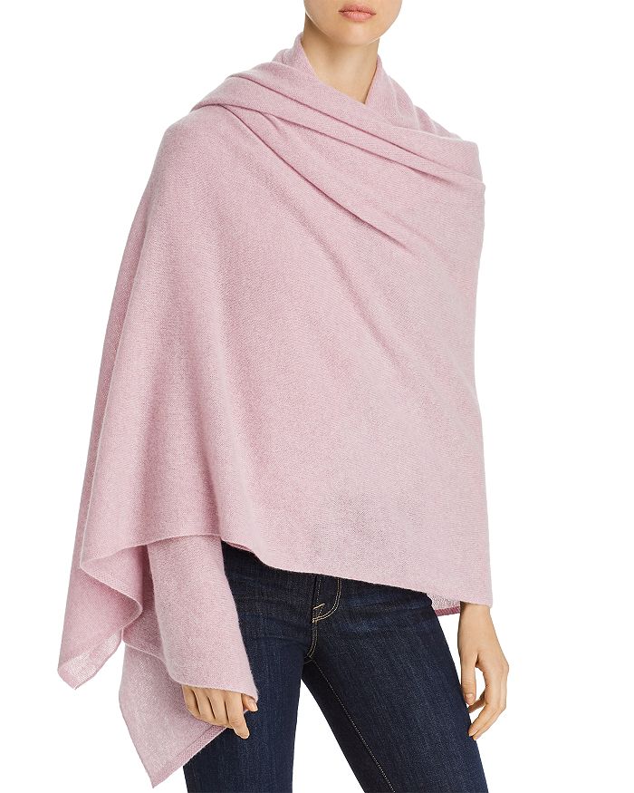 C By Bloomingdale's Cashmere Travel Wrap - 100% Exclusive In Marled Pink