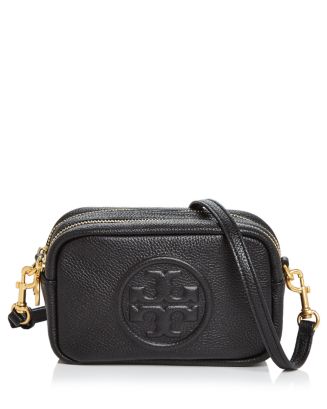 Tory Burch Perry Bombe Mini Leather Crossbody | Bloomingdale's