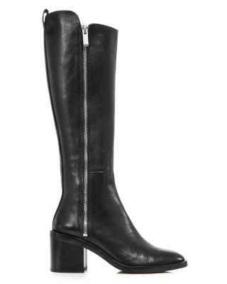 tall black boots with heel