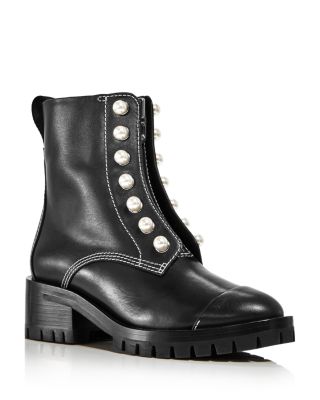 womens black zip up boots