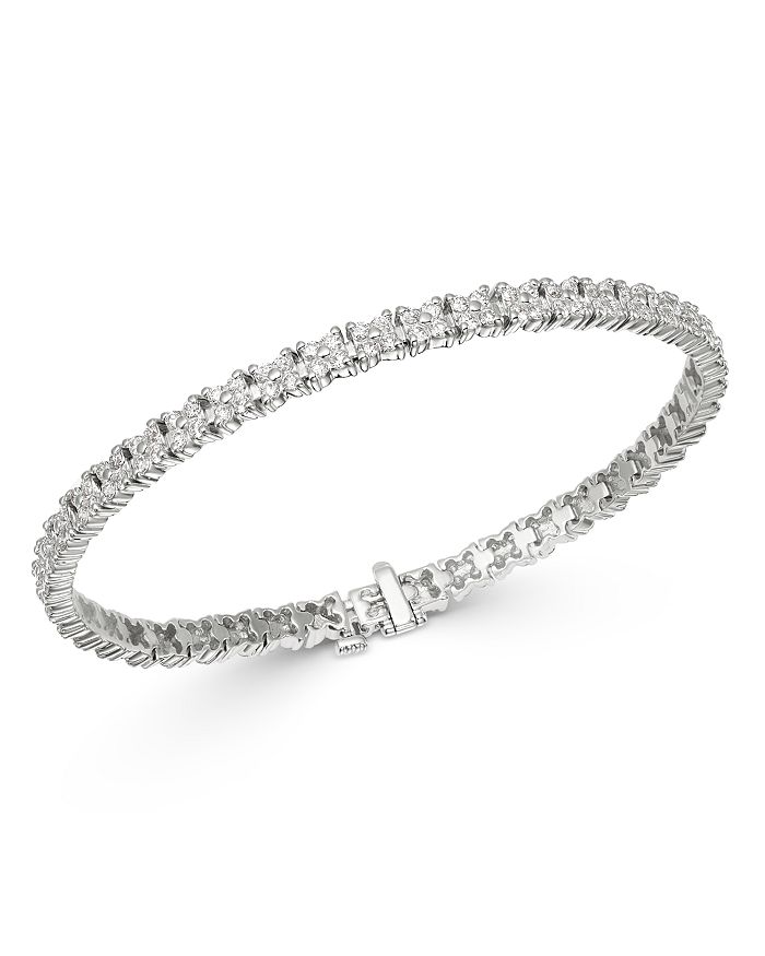 Bloomingdale&#39;s Diamond Tennis Bracelet in 14K White Gold, 5.0 ct. t.w. - 100% Exclusive ...