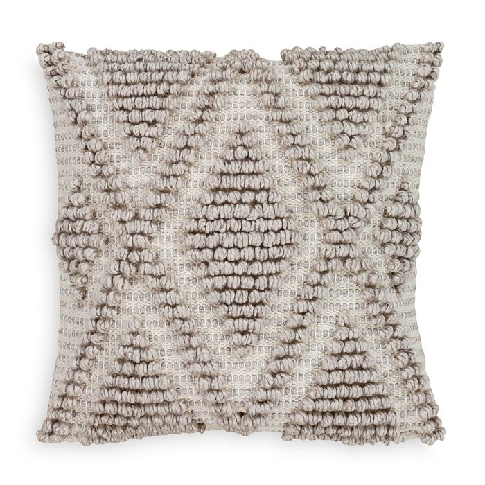 Surya Anders Textured Light Gray Throw Pillow, 18 X 18