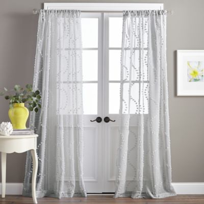 Dixon Wave Rod Pocket Curtain Panel, 50" x 95"