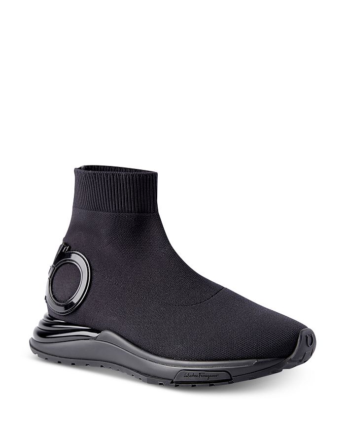 FERRAGAMO WOMEN'S GANCINI SOCK SNEAKERS,0719159