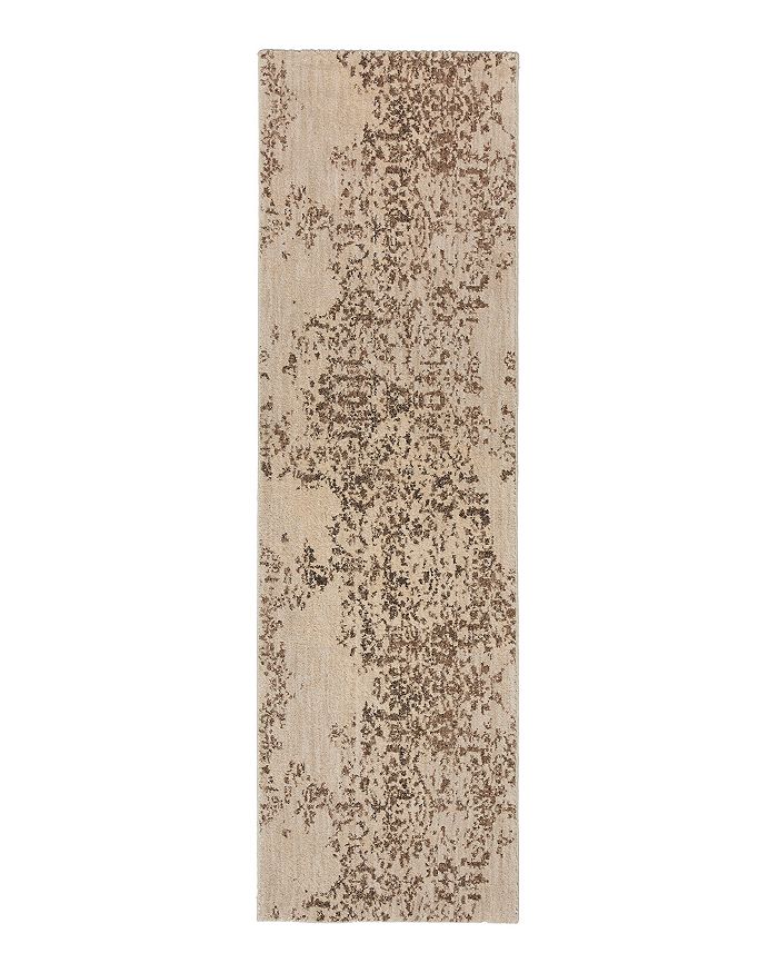 Karastan Cosmopolitan Nirvana By Virginia Langley Runner Rug, 2'4 X 7'10 In Brushed Gold