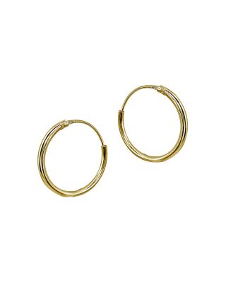 Small Hoop Earrings in 18K Gold-Plated Sterling Silver or Sterling Silver - Exclusive