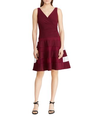 Ralph Lauren Sleeveless Fit-and-Flare Dress | Bloomingdale's