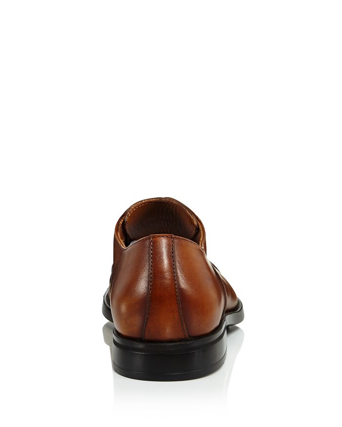 Shop Bruno Magli Men's Butler Leather Cap-toe Oxfords In Cognac