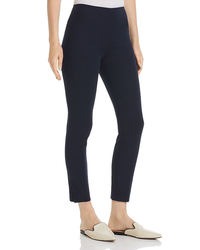 THEORY ANKLE-SNAP CROPPED LEGGINGS,J0604212