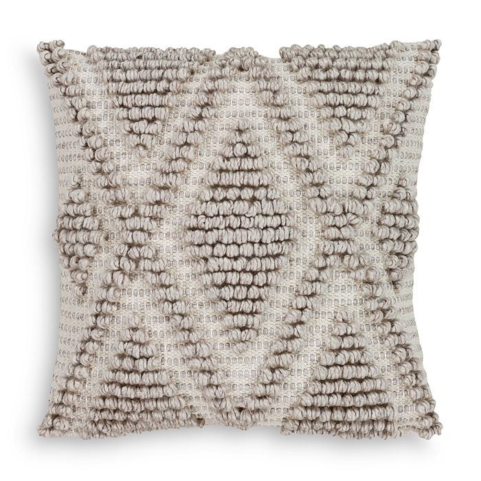 Gray textured pillow on sale