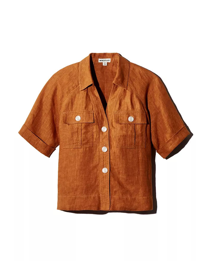 Rust Linen Shirt