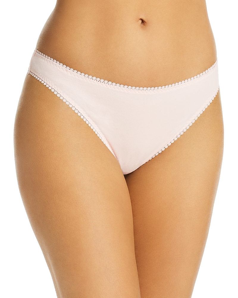 On Gossamer Cabana Cotton Blend Stretch Hip G-string In Blush