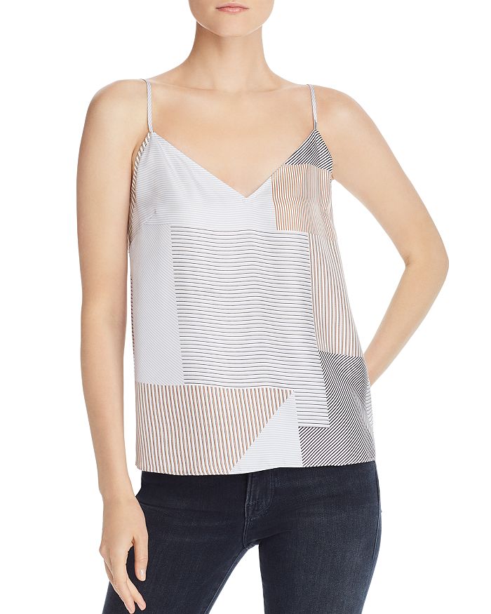 FRAME Classic Printed Silk Camisole Bloomingdale's
