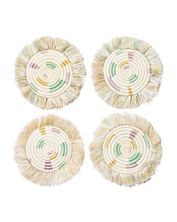 All Across Africa - Fringed Coasters, Set of 4