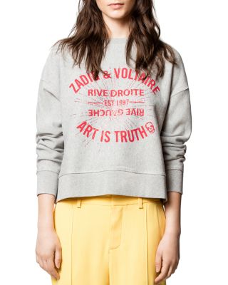 Zadig & Voltaire Mark Camou Deluxe Open-Knit Cashmere