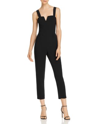 ruffle neck jumpsuit