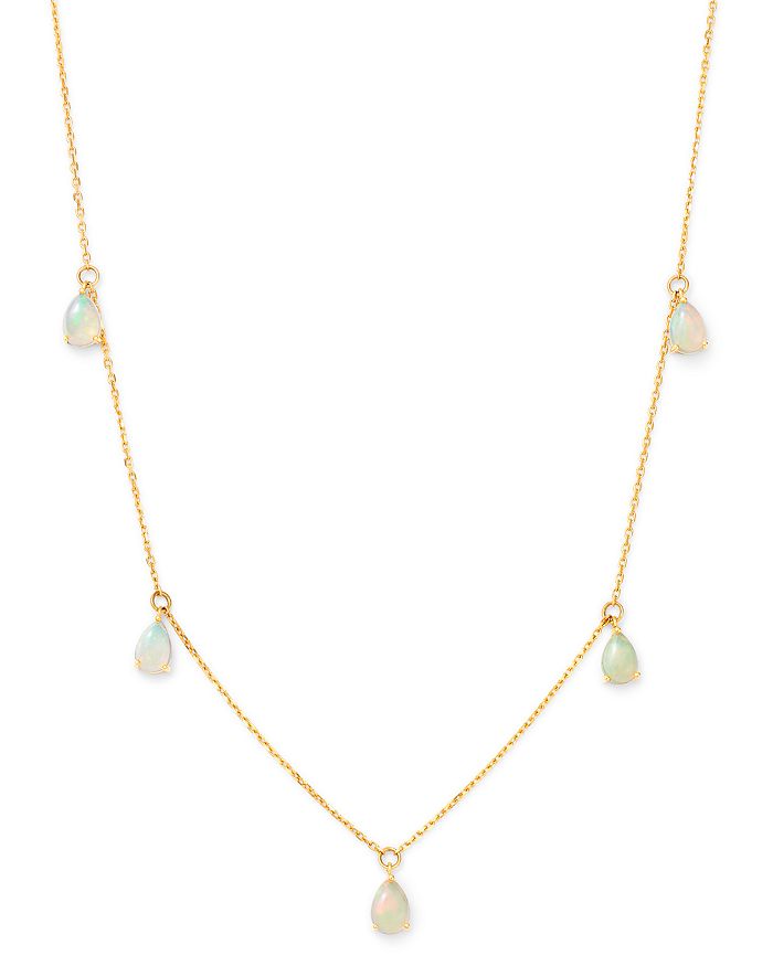 Bloomingdale's - Opal Droplet Necklace in 14K Yellow Gold, 18" - 100% Exclusive