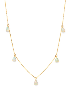 Bloomingdale's Opal Droplet Necklace in 14K Yellow Gold, 18 - 100% Exclusive