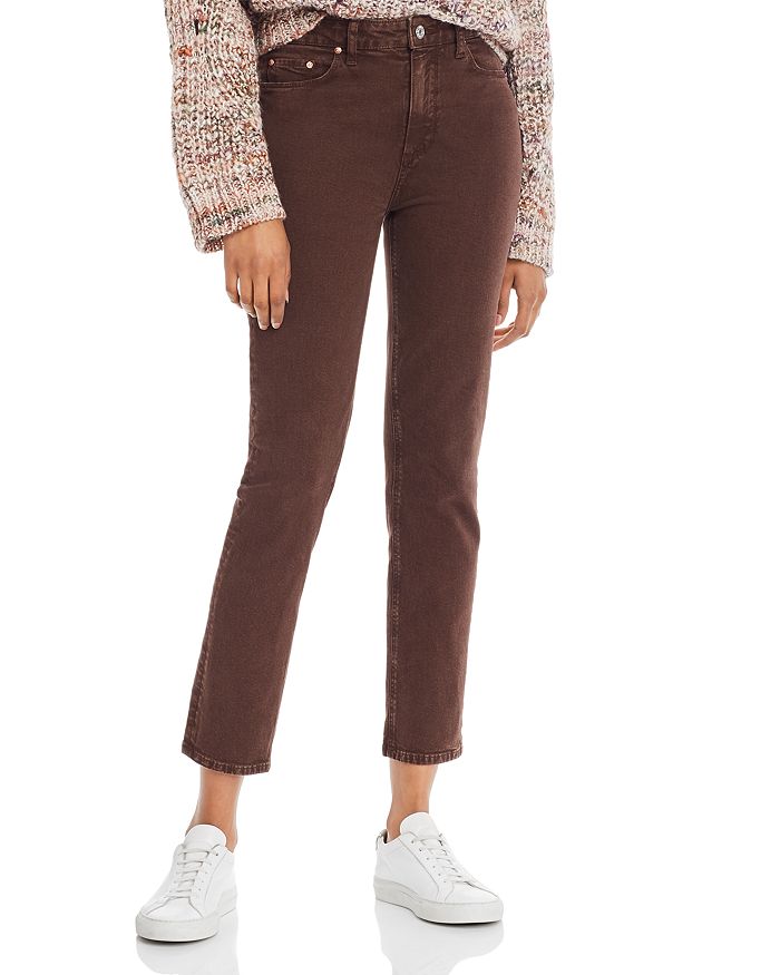 PAIGE HOXTON SLIM JEANS IN VINTAGE TRUFFLE,5529208-6461