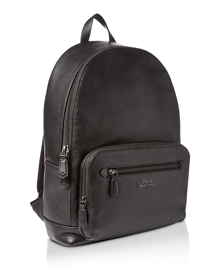 POLO RALPH LAUREN PEBBLED LEATHER BACKPACK,405710771001