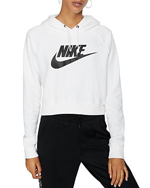 NIKE ESSENTIAL CROPPED HOODED SWEATSHIRT,CJ6327