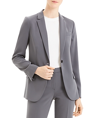 Theory Classic Staple Blazer In Deep Slate