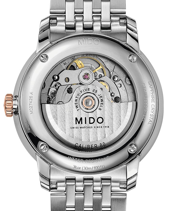 Shop Mido Baroncelli Watch, 40mm In White/multi