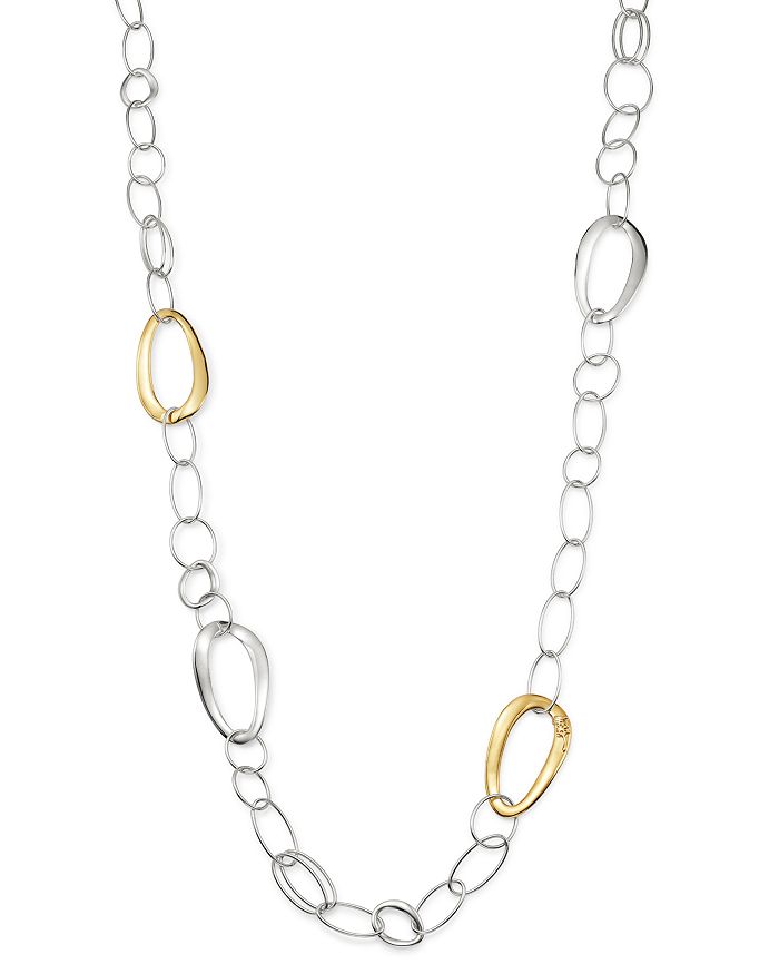 IPPOLITA STERLING SILVER & 18K YELLOW GOLD CHIMERA CHAIN NECKLACE, 41.5,SGN1715