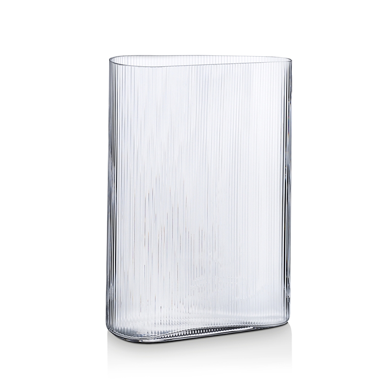 Nude Glass Mist Tall Vase Clear In Clear