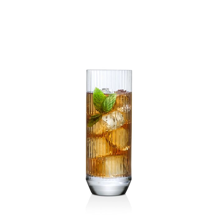 Nude Glass Big Top Highball Glasses (set Of 4) In Clear