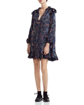 maje paisley dress