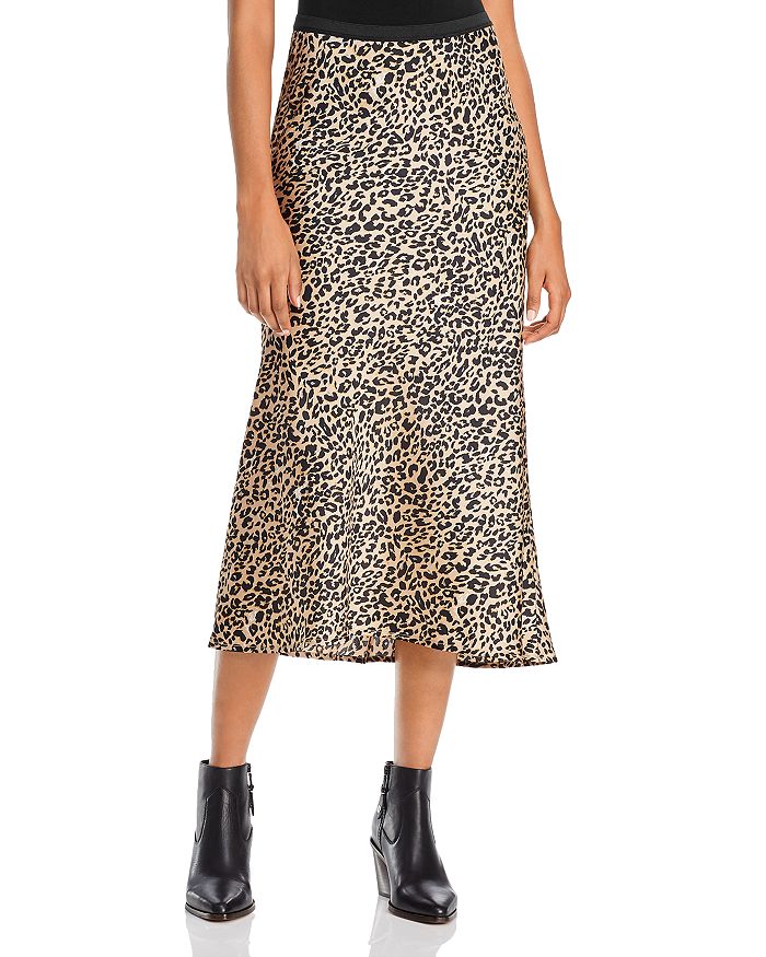 FRENCH CONNECTION Leopard Print Midi Skirt | Bloomingdale's