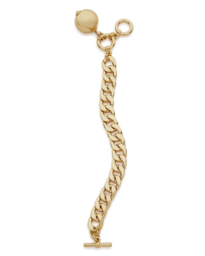 Aqua Link & Ball Charm Toggle Bracelet - 100% Exclusive In Gold