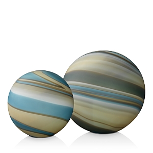 Jamie Young Cosmos Glass Balls, Set Of 2 In Terrene