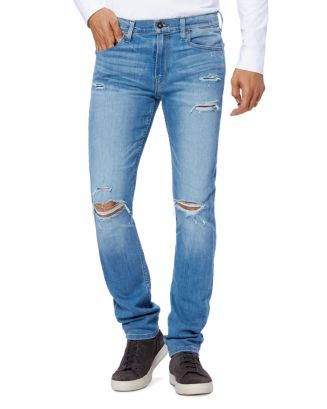 PAIGE Lennox Slim Fit Jeans in Mullen Destructed | Bloomingdale's