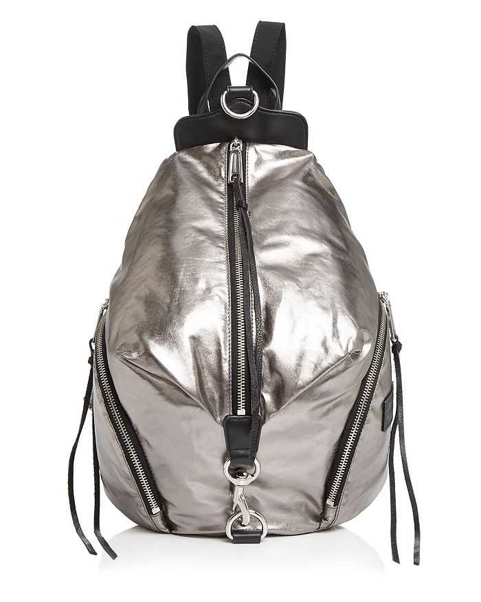 Rebecca Minkoff Julian Metallic Nylon Backpack | Bloomingdale's