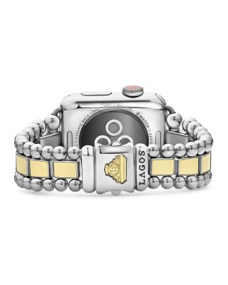 Smart Caviar Stainless Steel 18K Gold Apple™ Watch Bracelet, 38-44mm