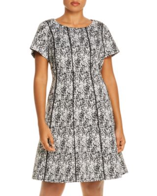 adrianna papell fit and flare dress