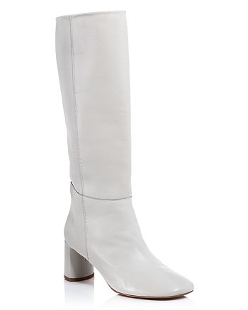 LoQ Women's Donna Tall Leather Block Heel Boots | Bloomingdale's