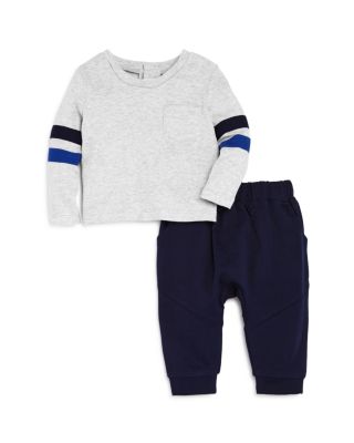 Bloomie's - Boys' Stripe-Sleeve Top & Jogger Pants Set, Baby - 100% Exclusive