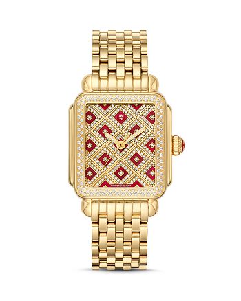 Bracelet Montre Michele Deco 18 Mm Acier Inox – Avec Diamants, Neuf Avec étiquettes